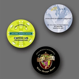 Vynex (r) Heavy Duty - 3.6"dia.x1/16"-hard Surface Coaster-5-day; Rush: 24 Hour,1,2,or 3-day