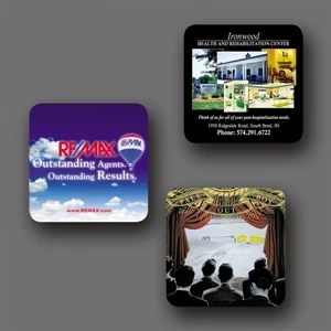 Vynex (r) Heavy Duty - 3.6"x3.6"x1/8"-hard Surface Coaster-5-day; Rush: 24 Hour,1,2,or 3-day
