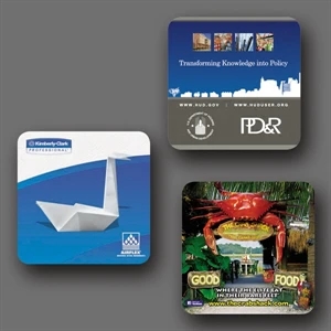 Vynex (r) Heavy Duty - 4"x4"x1/8"-hard Surface Coaster - 5-day Std.; Rush: 1-day/24 Hour, 2-day Or 3-day