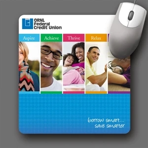 Vynex (r) Heavy Duty - 7.5"x8"x1/8"-hard Surface Mouse Pad-5-day; Rush: 24 Hour,1,2,or 3-day