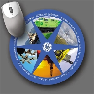 Retreads (r) - 8"dia.x3/32"-100% Recycld Tire Hrd Surface Mouse Pad-5-day; Rush: 24 Hr,1,2,or 3-day
