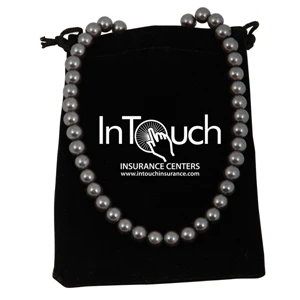 Bret Roberts (tm) - Beautiful Charcoal Glass Pearl Necklace That Is Elegant For Any Occasion