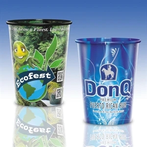 Reusable Clear Plastic Cup-17 Oz.-full Color- 5-day Std; Rush: 2,3,or 4-day