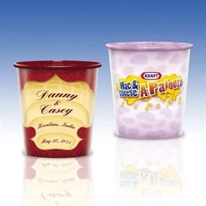 Reusable Clear Plastic Cup-12 Oz.-full Color- 5-day Std; Rush: 2,3,or 4-day