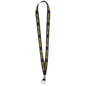 Double-ply Poly 5/8" Lace Style Tubular Lanyard With Split Ring And Bead