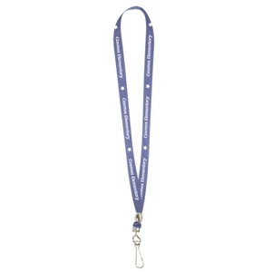 Double-ply Poly 5/8" Lace Style Tubular Lanyard With Swivel Hook And Bead