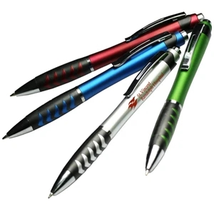 Mars - Ballpoint Pen With Color Barrel And Silver Accent And Comfort Grip