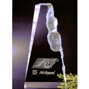 Matterhorn;optimaxx - Sculpted Optical Crystal With Frosted White Highlights- Clearance/closeout