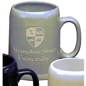 Tankard - Light Gray Mug. Our Deep Engraved Mug For Your Favorite Brew