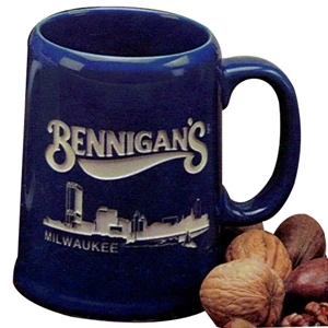 Tankard - Royal Blue Mug. Our Deep Engraved Mug For Your Favorite Brew