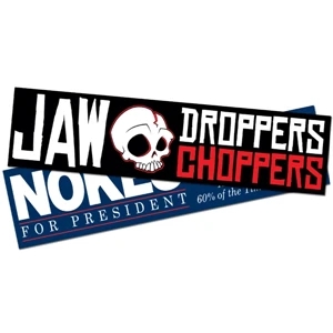Removable Rectangle Bumper Sticker/decal - Vinyl Uv Coated - 2.625 X 10.5