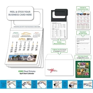 P - Patriotic Cover - Magnetic Real Estate Calendar - Apr. 2013 With Cover