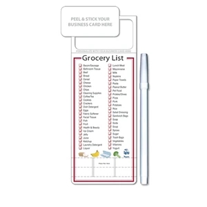 Skinny Mini (tm) - A - Grocery List - Memo Board (3.5 X 9). Includes Wet Erase Pen