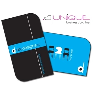 B. Unique - Extra-thick Uv-coated (1s) Paper Business Card - Shape (3.5x2)