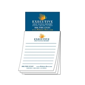 Magna-pad (tm) - Custom 3.5 X 6.25 25-sheet Pad With Business Card Magnet