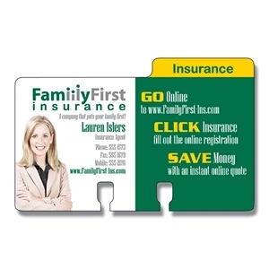 Extra-thick Laminated Rotary Card - Right Tab (approx. 4 X 2.5625) - 24 Pt