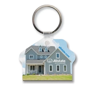 Sof-color (tm) Economy - Key Tag - House - Full Color. Flexible. Durable, Digital Four Color Process Print