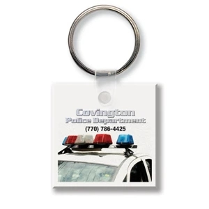 Sof-color (tm) Economy - Key Tag - Small Square - Full Color. Flexible. Durable, Digital Four Color Process