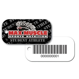 Polyspectrum (tm) - Key Tag - Large Rectangle - Full Color. Brilliant Digital Four Color Process