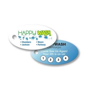 Polyspectrum (tm) - Key Tag - Round - Full Color. Brilliant Digital Four Color Process Print