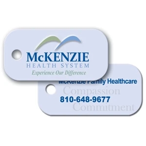 Polyspectrum (tm) - Key Tag - Med. Rectangle - Full Color. Brilliant Digital Four Color Process