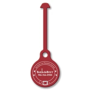 Sof-touch (tm) Tag-it (tm) - Bag & Luggage Tag - Round Id - Spot Color. Flexible; Screen Print