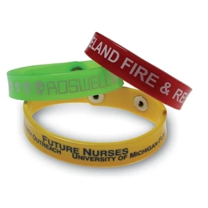 Arm Bandit (tm) Sof-touch (tm) - Wristband - Bracelet. Spot Color Screen Print Guaranteed Permanent
