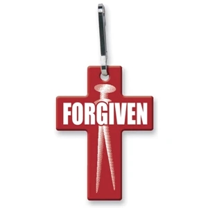 Quik-zip (tm) Sof-touch (r) - Zipper Pull - Large Cross. Spot Color Screen Print Guaranteed Permanent