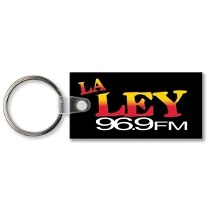 Sof-touch (tm) - Key Tag - Rectangle - Spot Color. Flexible; 17 Product Colors; Screen Print