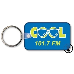 Sof-touch (r) - Key Tag - Rectangle - Spot Color. Flexible; 17 Product Colors; Spot Color Screen
