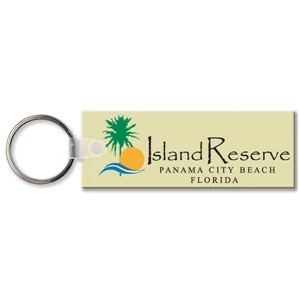 Sof-touch (tm) - Key Tag - Rectangle - Spot Color. Flexible; 17 Product Colors; Spot Color Screen