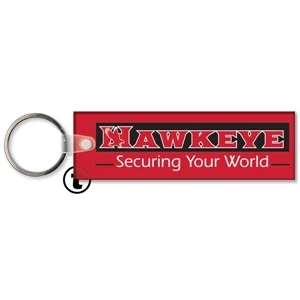 Sof-touch (tm) - Key Tag - Rectangle - Spot Color. Flexible; 17 Product Colors; Spot Color Screen
