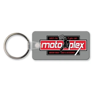 Sof-touch (tm) - Key Tag - Rectangle With Rc - Spot Color. Flexible; 17 Product Colors; Screen Print