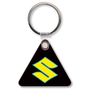 Sof-touch (tm) - Key Tag - Triangle With Rc - Spot Color. Flexible; 17 Product Colors