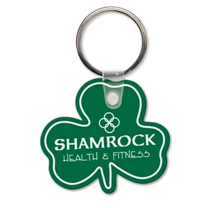 Sof-touch (tm) - Key Tag - Shamrock - Spot Color. Flexible; 17 Product Colors; Screen Print