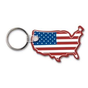 Sof-touch (tm) - Key Tag Usa Spot Color. Flexible; 17 Product Colors; Spot Color Screen Print