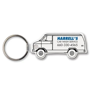 Sof-touch (tm) - Key Tag - Van - Spot Color. Flexible; 17 Product Colors; Spot Color Screen Print
