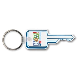 Sof-touch (tm) - Key Tag - Square Head - Spot Color. Flexible; 17 Product Colors; Spot Color Screen