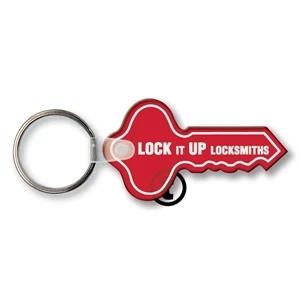 Sof-touch (tm) - Key Tag - Round Head - Spot Color. Flexible; 17 Product Colors; Spot Color Screen