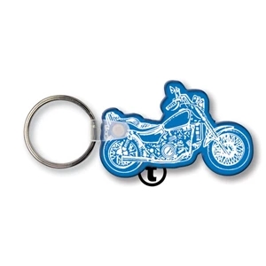 Sof-touch (tm) - Key Tag - Motorcycle - Spot Color. Flexible; 17 Product Colors; Spot Color Screen