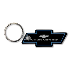 Sof-touch (tm) - Key Tag - Bow Tie - Spot Color. Flexible; 17 Product Colors; Screen Print