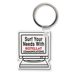 Sof-touch (tm) - Key Tag - Computer Monitor - Spot Color. Flexible; 17 Product Colors