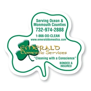 20 Mil - Magnet - Shamrock. Digital 4-color Process Print; Stock 20 Mil; 30 & 50 Mil Product