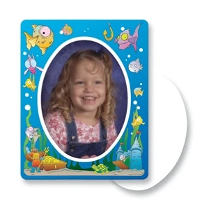Magnet 30 Mil - Oval Center. Digital Four Color Process Print; Size 3 X 3.75"