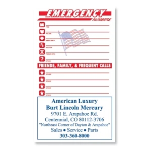 Magnet 20 Mil - Rectangle. Digital Four Color Process Print; Size 3 X 5"