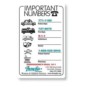 Magnet 20 Mil - Rectangle With Rc. Digital Four Color Process Print; Size 3.5 X 5.5"