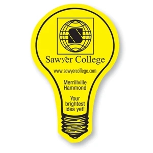 20 Mil - Magnet - Light Bulb. Digital Four Color Process Print; Stock 20 Mil; 30 & 50 Mil