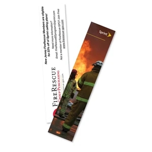 Laminated Card Stock - Bookmark. Digital 4-color Process Print On 2 Sides; 8-point