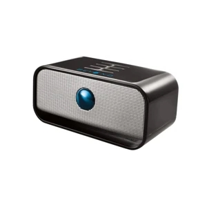 Brookstone (r) Big Blue (tm) Bluetooth (r) - Black - Wireless Speaker With Built-in Rechargeable Battery