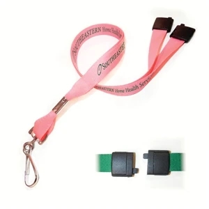 5/8" Made In Usa Original Design Polyester Lanyards - With Safety Breakaway